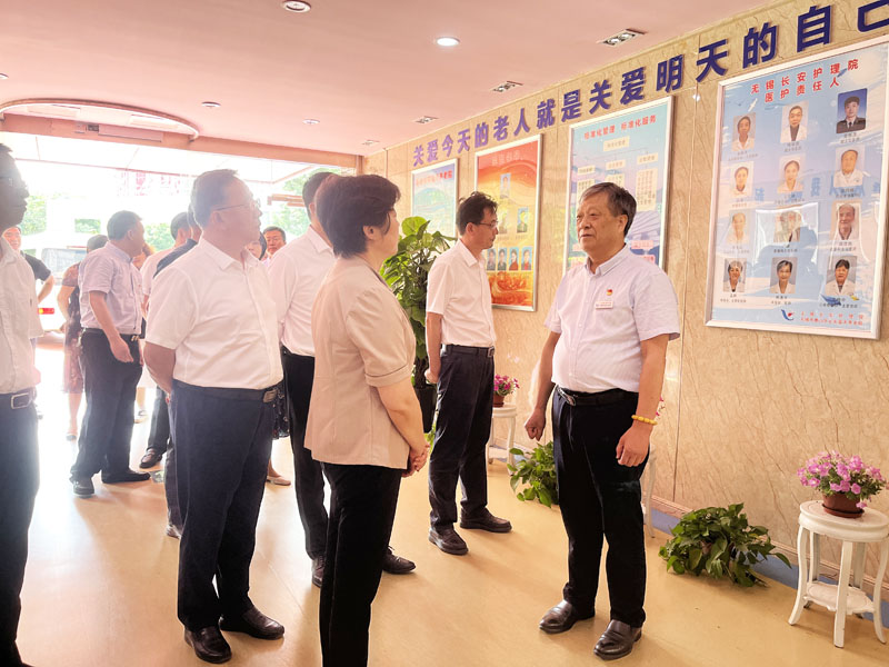 无锡市惠山区人大视察无锡长安护理院医养结合（养老）工作
